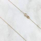 Set Cadena Aro Seguido + Dije Dije Virgen De La Milagrosa / 0,95gr / 17 3/4 in Oro Amarillo 18K