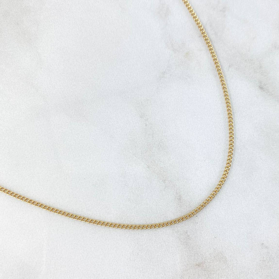 Mini Cuban Chain 1.7gr / 19 1/4 in / 18K Gold +1 !