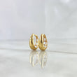 Hoop Earrings Dali Basteadas 2.3gr / 1.4cm / Polished 18K Yellow Gold