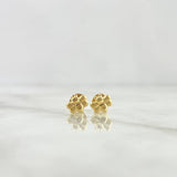 Topos Abeja 0.55gr / 6mm Alas Mate Oro Amarillo 18K *