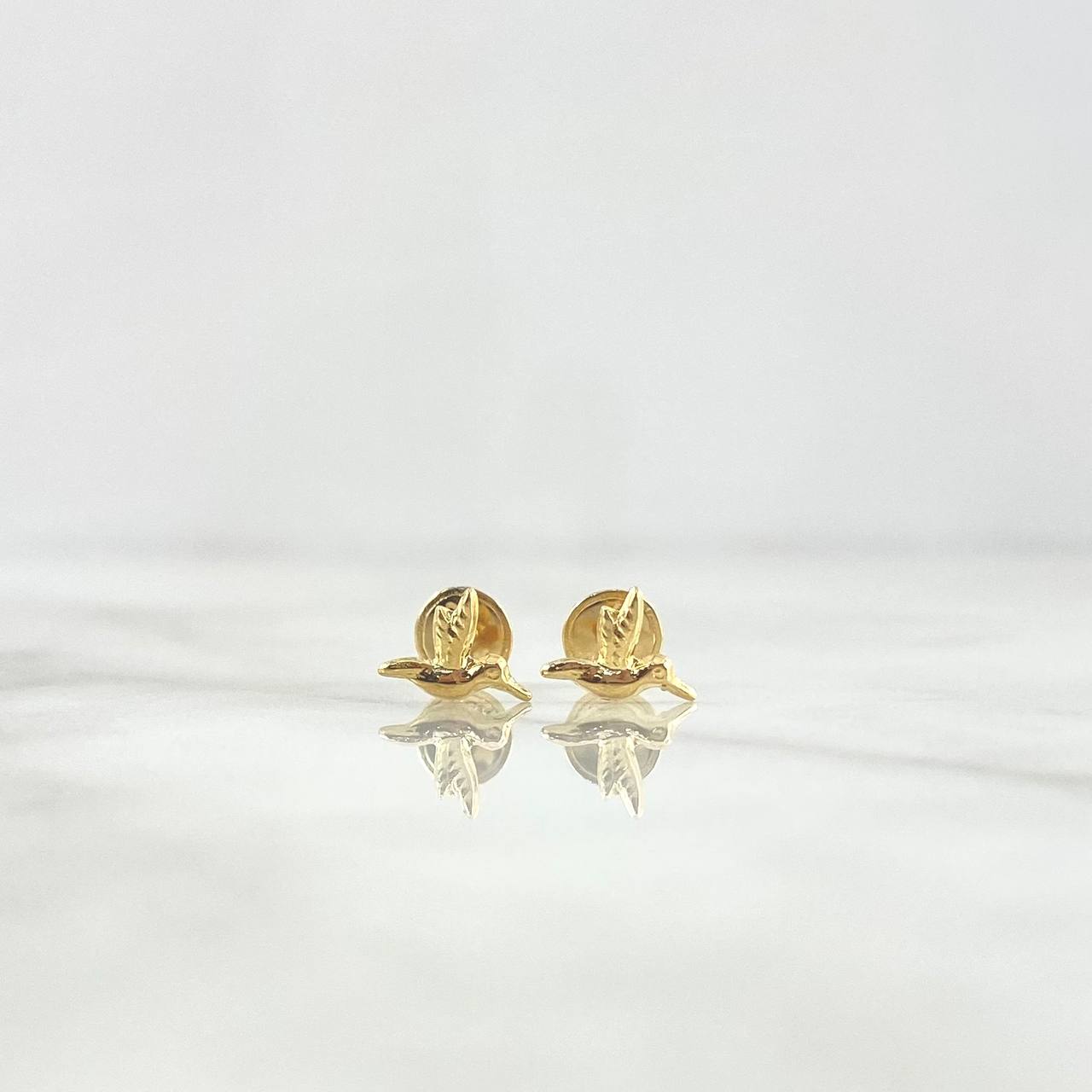 Topos Colibrí 0.5gr / 6.5mm Lisos Oro Amarillo 18K