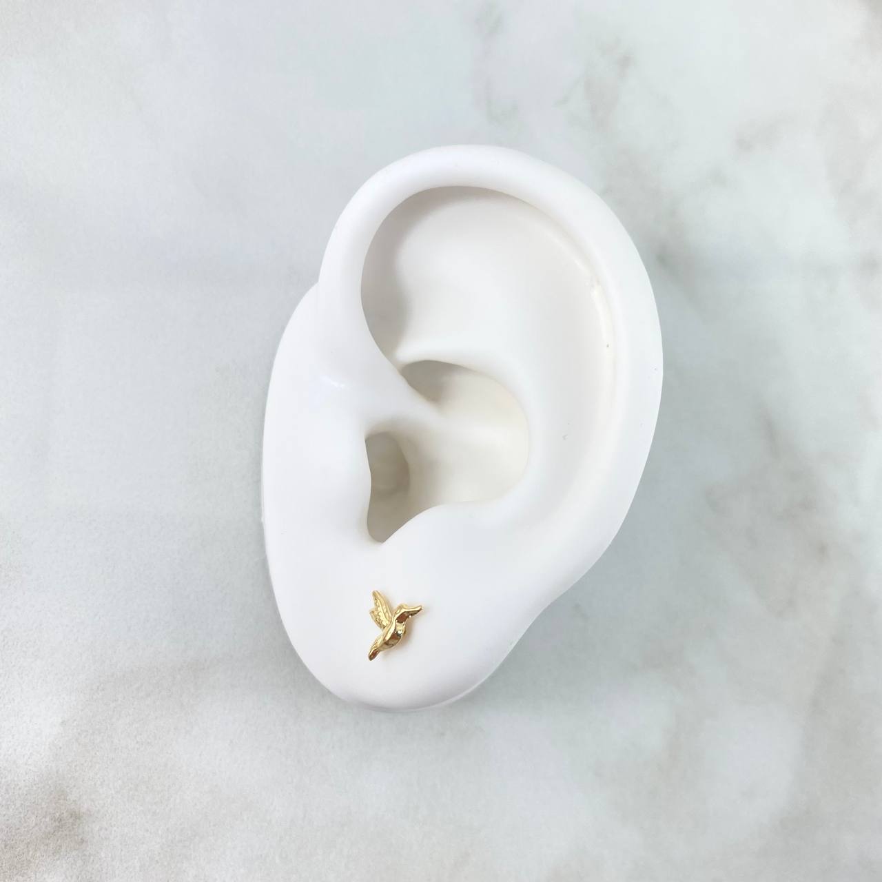 Topos Colibrí 0.5gr / 6.5mm Lisos Oro Amarillo 18K