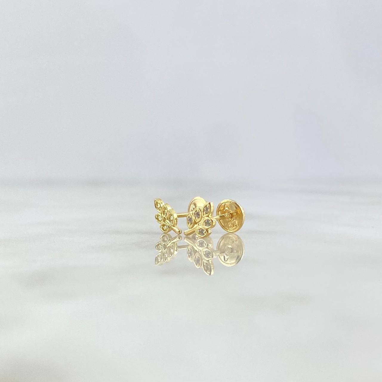 Topos Rama 0.8gr / 0.8cm / Circones Blancos Oro Amarillo *