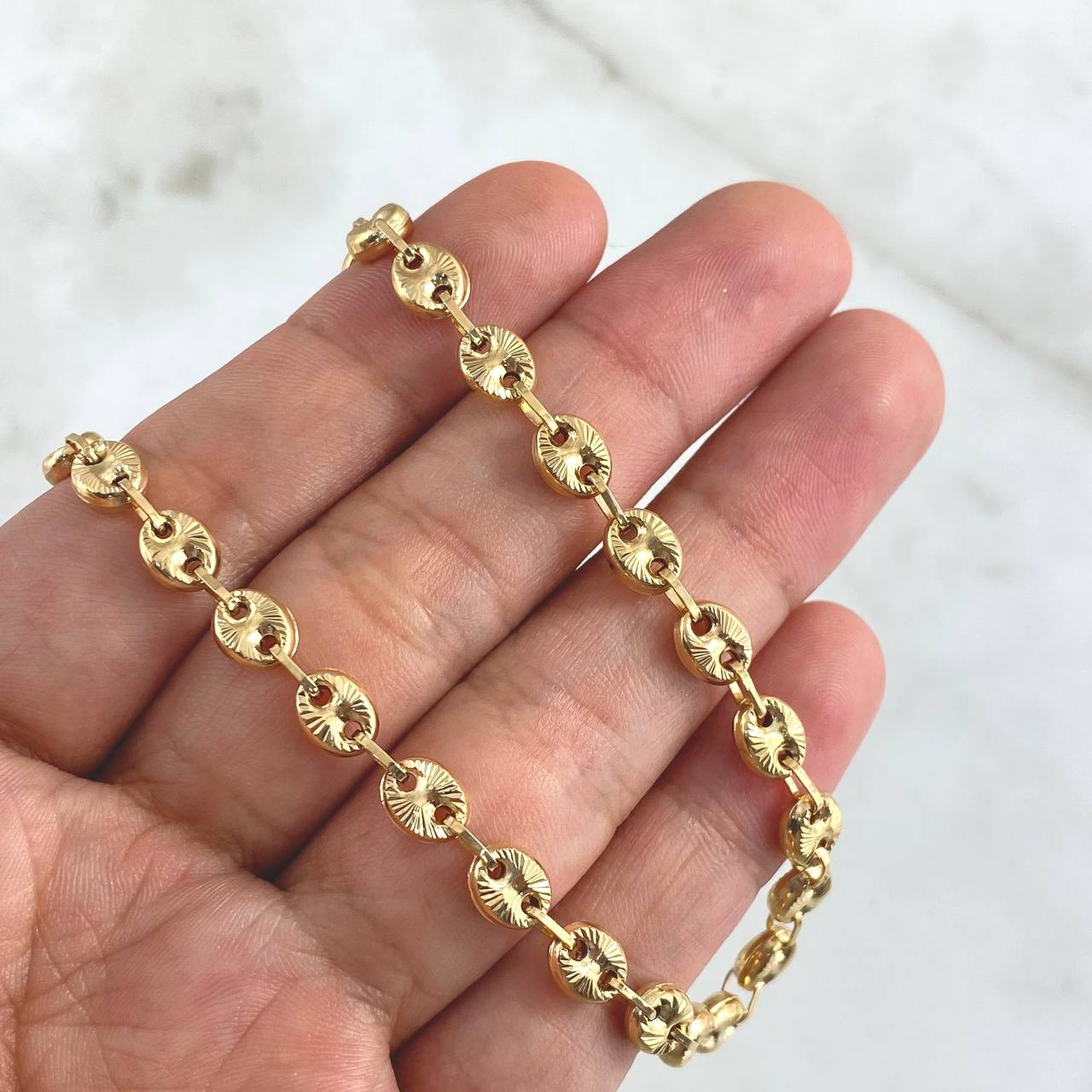 GC Chain 14.1gr / 45cm / 5.6mm Diamond Cut 18K Yellow Gold