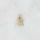 Pendant Letter R Cursive 0.45gr / 1.7mm Polished 18K Yellow Gold