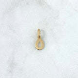 Pendant Letter O Italic 0.4gr / 1.6cm / Polished 18K Yellow Gold