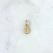 Pendant Letter O Italic 0.35gr / 1.5cm / Polished Yellow Gold