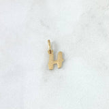 Pendant Letter H Italic 0.45gr / 1.5cm / Polished Yellow Gold