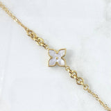 Classic Link Bracelet Trébol VCyA 4.35gr / 20cm / White Yellow Gold +4 ©