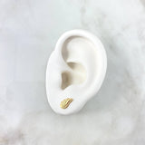 Stud Earrings Wings 0.6gr / 1cm / 18K Yellow Gold ©