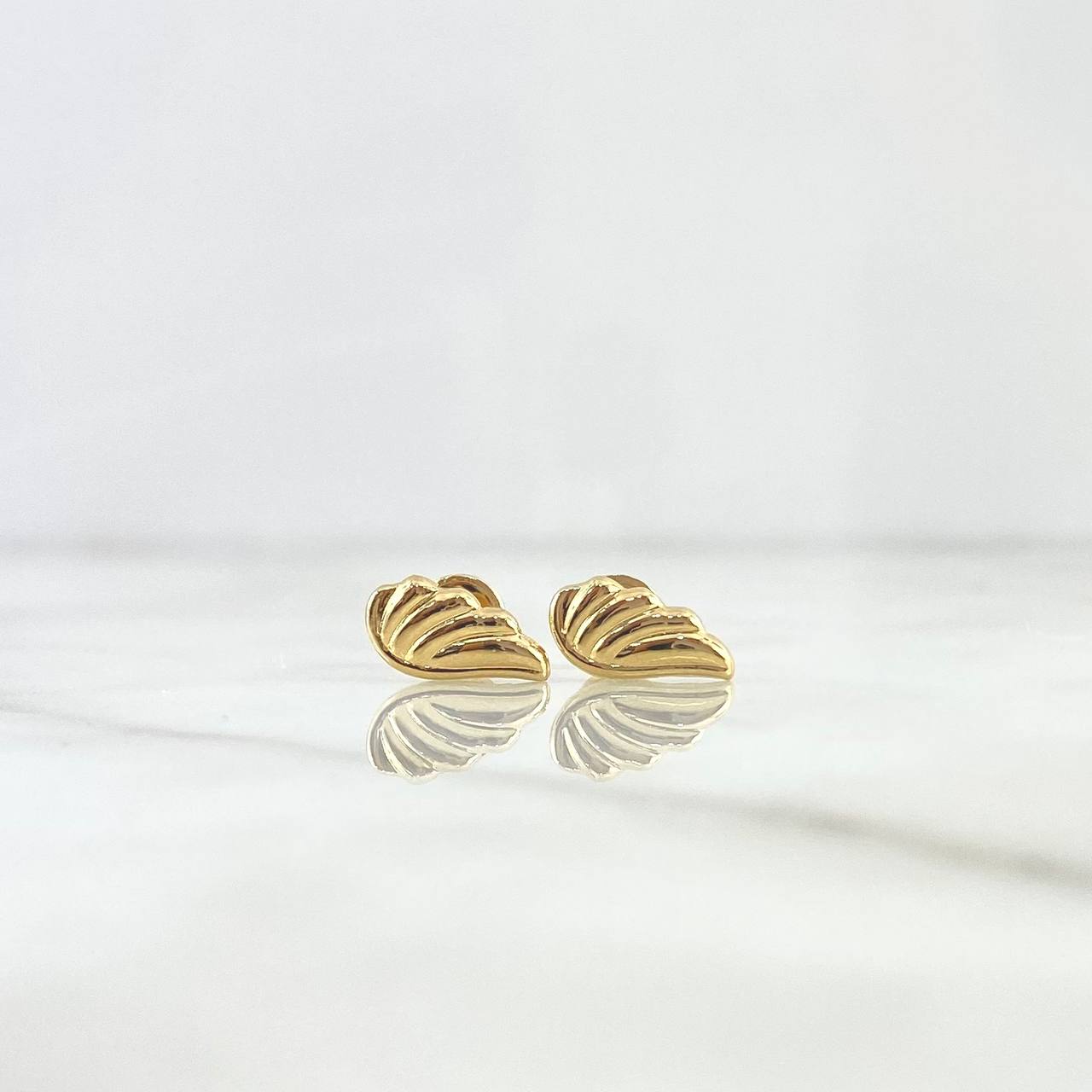 Stud Earrings Wing 0.65gr / 1cm / Yellow Gold 18K