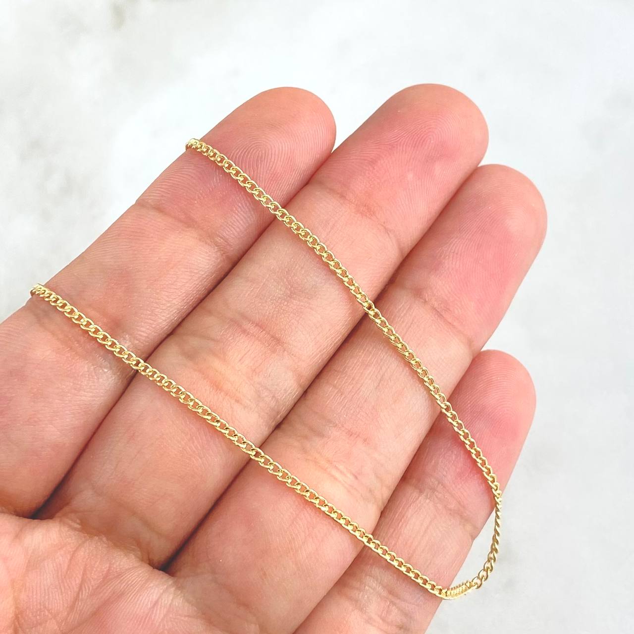 Mini Cuban Chain 1.6gr / 17.8in / 18K Gold +1!