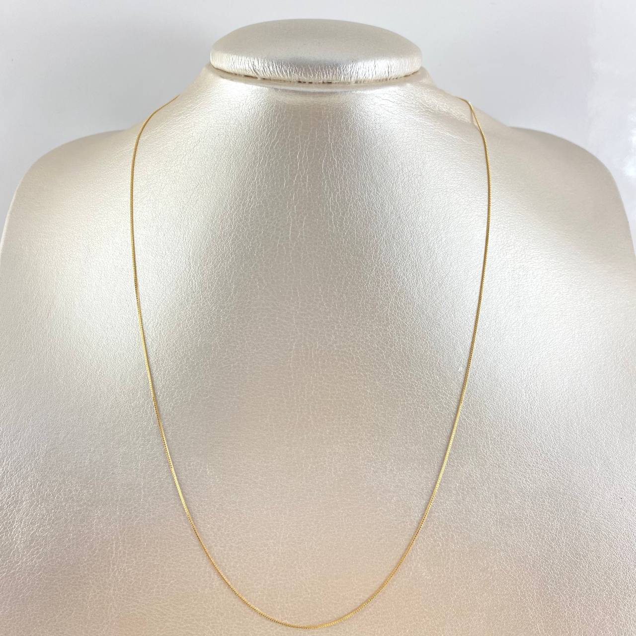 Cadena Veneciana 1.35gr / 50cm / 0.6mm Oro Amarillo +3 18K