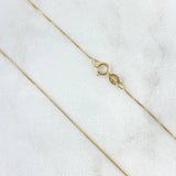 Cadena Veneciana 1.25gr / 15 3/4 in / Oro Amarillo +3 18K