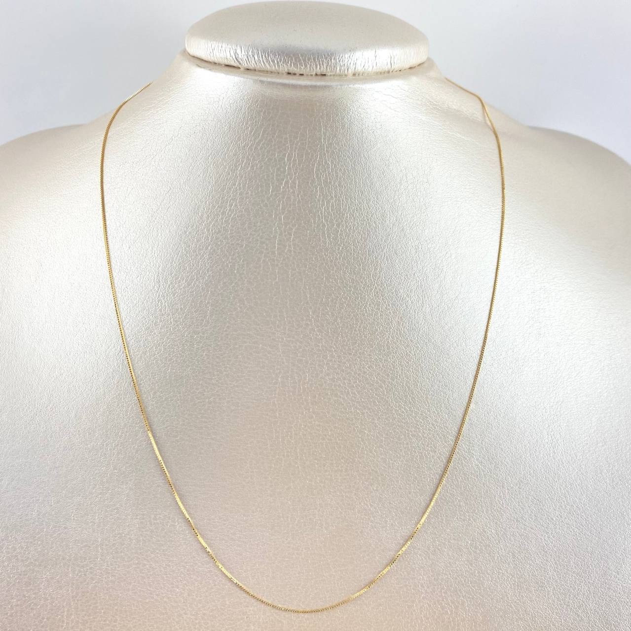 Cadena Veneciana 2.1g / 16 in / 0.9mm Oro Amarillo 18K
