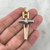 Pendant Articulated Cross 5.85gr / 4.8cm / Polished Three Golds ©