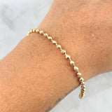 Bracelet Bracelet 8.55gr / 20cm / 3.4mm Diamond Cut 18K Yellow Gold