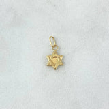 Dije Estrella De David 0.25 g / 1/2 in Oro Amarillo 18K
