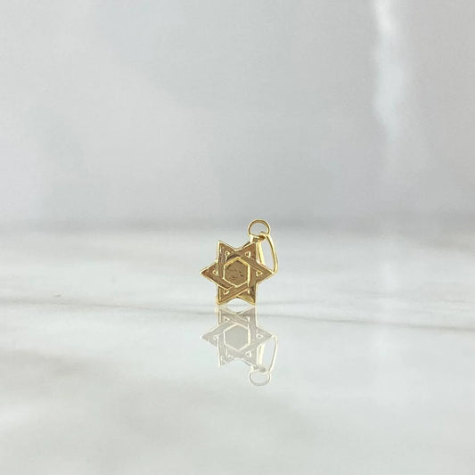 Dije Estrella De David 0.25 g / 1/2 in Oro Amarillo 18K