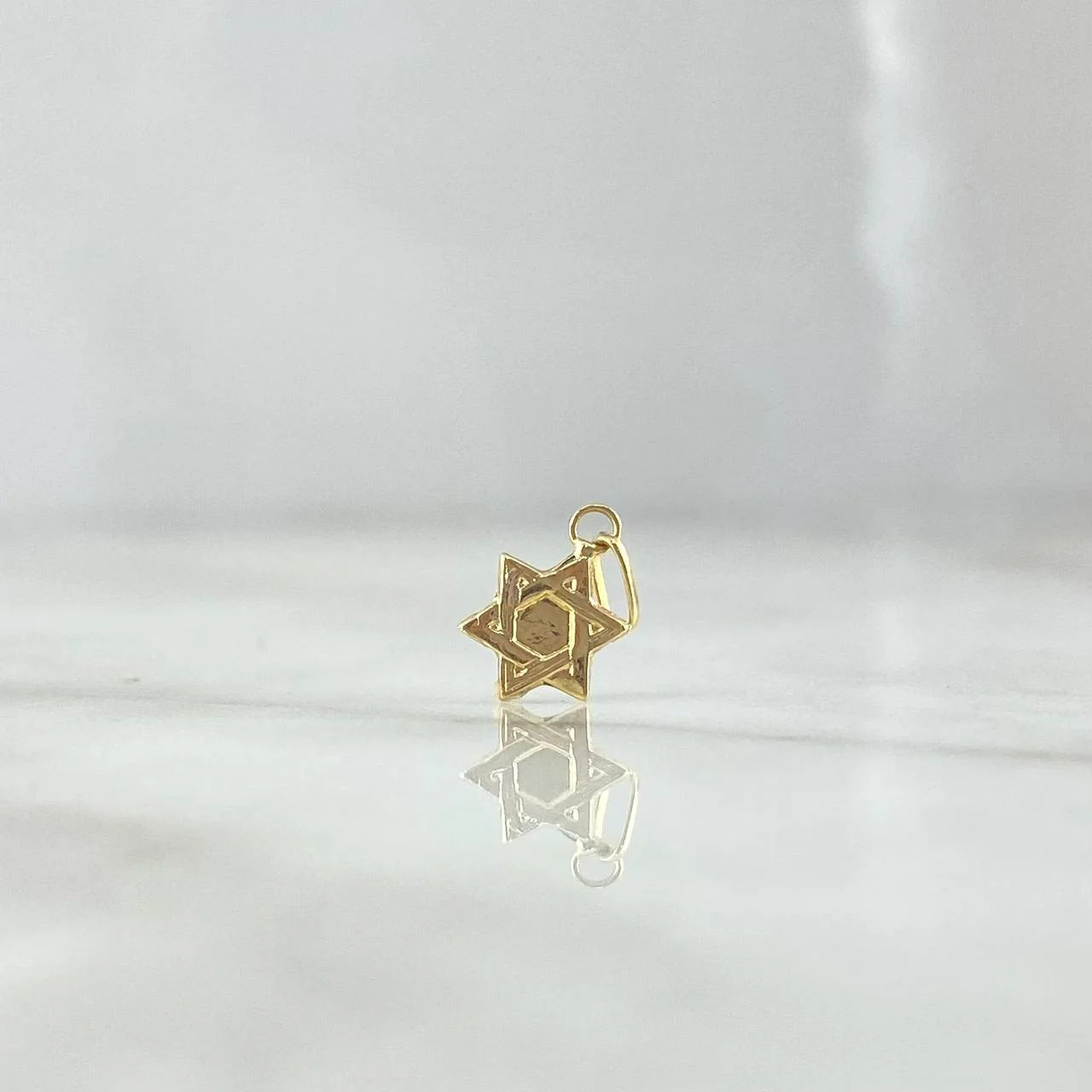 Dije Estrella De David 0.25 g / 1/2 in Oro Amarillo 18K