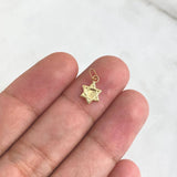 Dije Estrella De David 0.25 g / 1/2 in Oro Amarillo 18K