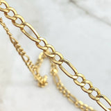 Figaro Chain 18.3gr / 65cm / 5.5mm Yellow Gold +0