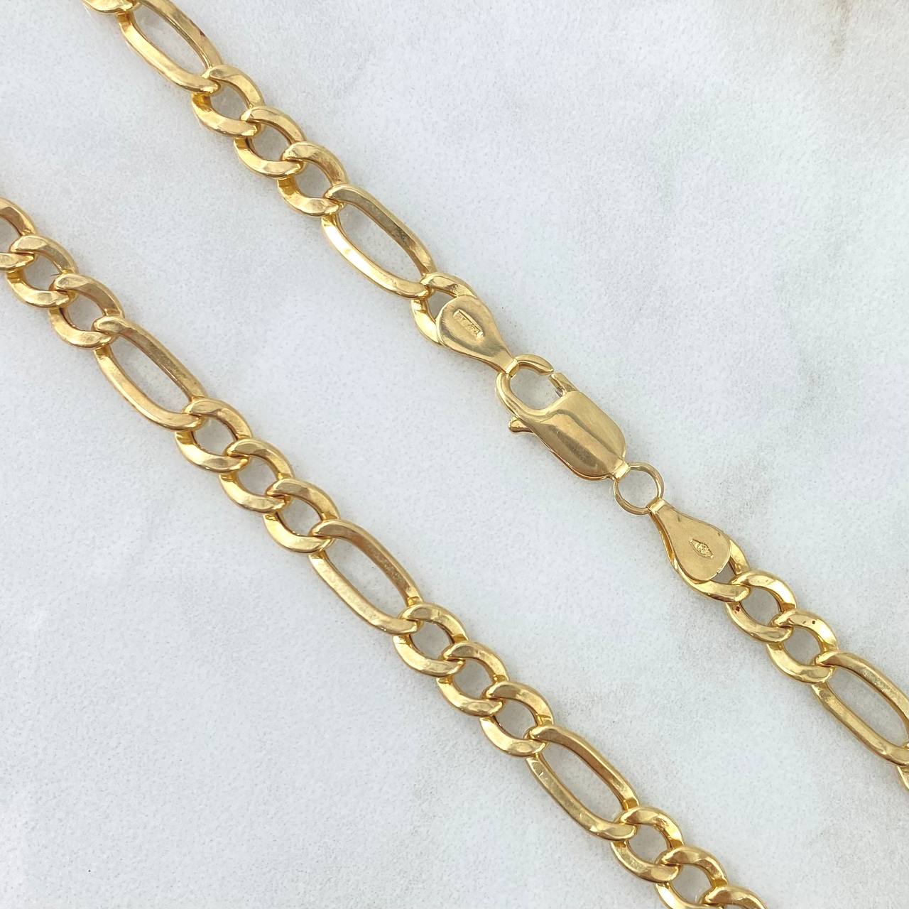 Figaro Chain 18.3gr / 65cm / 5.5mm Yellow Gold +0