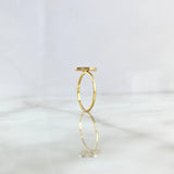 VCyA Clover Ring 1.9gr / Size 7 1/2 / Electrostatic Red Yellow Gold