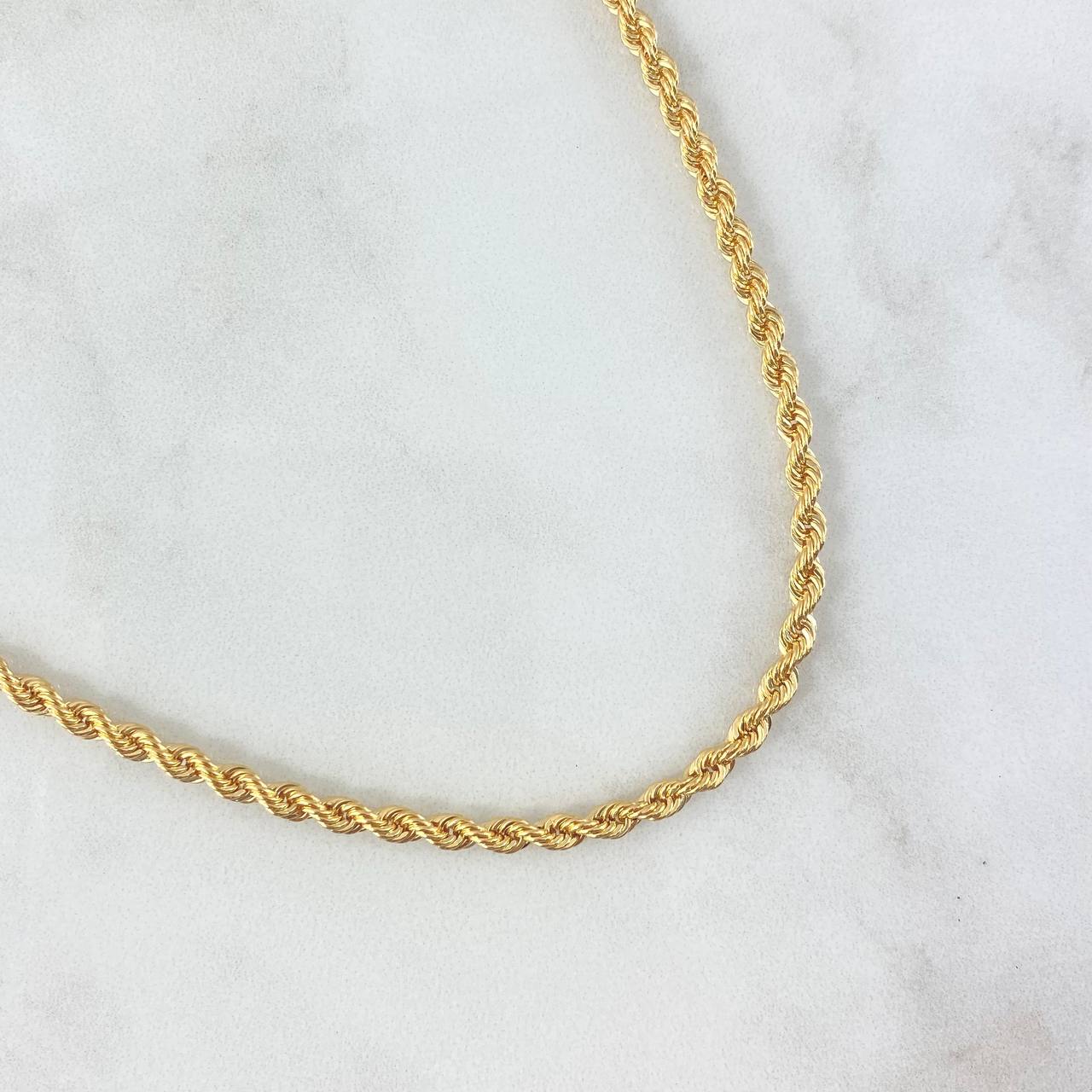 Cadena Lazo 10.75gr / 23 1/2 in / 3.8mm Oro Amarillo +3 18K *