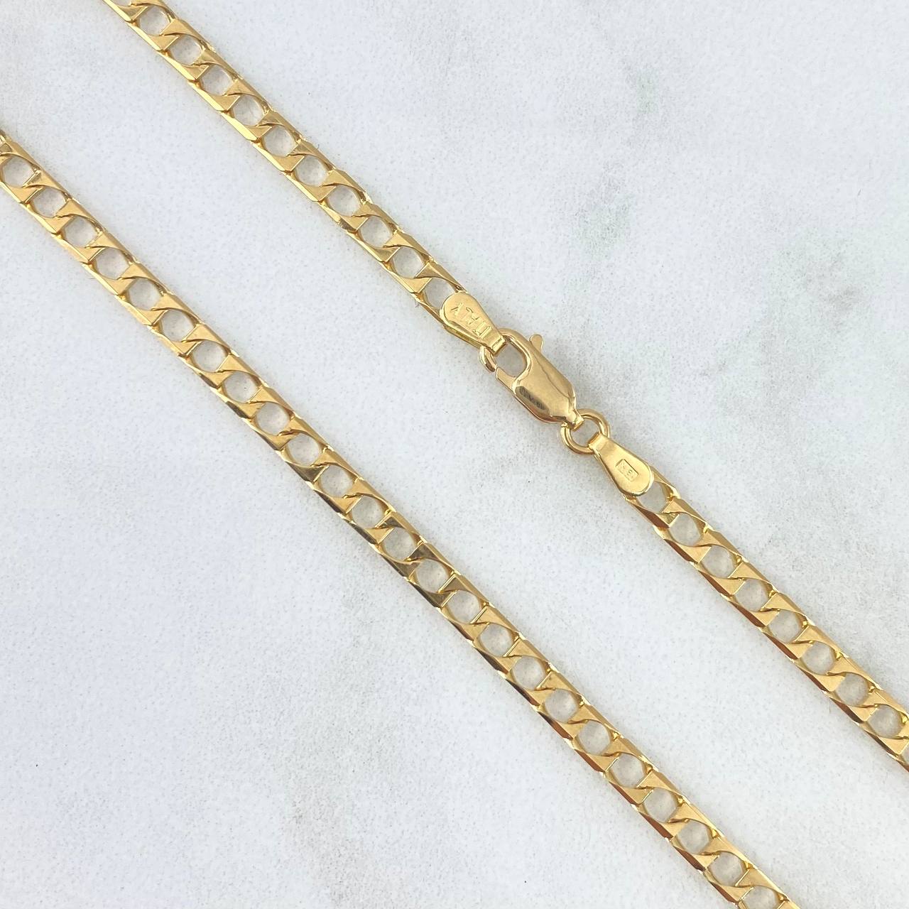 Panzer Chain 19.5gr / 60cm / 3.8mm Yellow Gold +1 18K