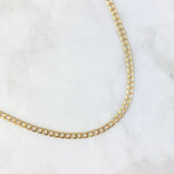 Panzer Chain 19.5gr / 60cm / 3.8mm Yellow Gold +1 18K