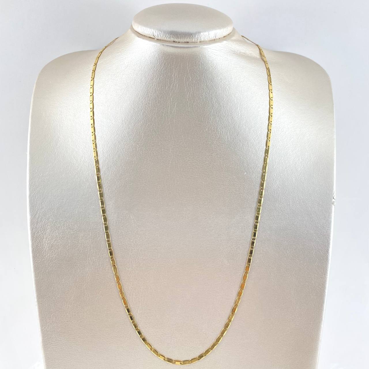 Flat Anchor Chain Polished 9gr / 60cm / 3mm Yellow Gold +3