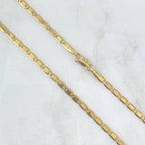 Flat Anchor Chain Polished 9gr / 60cm / 3mm Yellow Gold +3