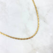 Flat Anchor Chain Polished 9gr / 60cm / 3mm Yellow Gold +3