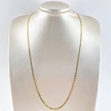 Flat Anchor Chain Polished 9gr / 60cm / 3mm Yellow Gold +3