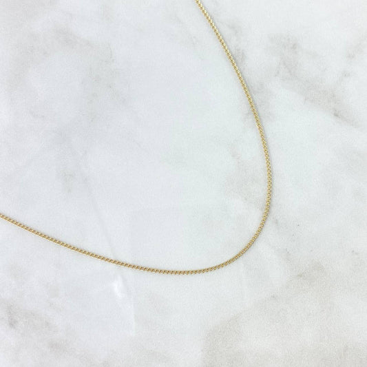 Cadena Cubana 2.65gr / 23 1/2 in / 1.7mm Oro Amarillo +1 18K *