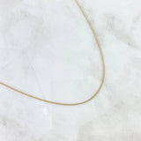 Cadena Cubana 2.65gr / 23 1/2 in / 1.7mm Oro Amarillo +1 18K *