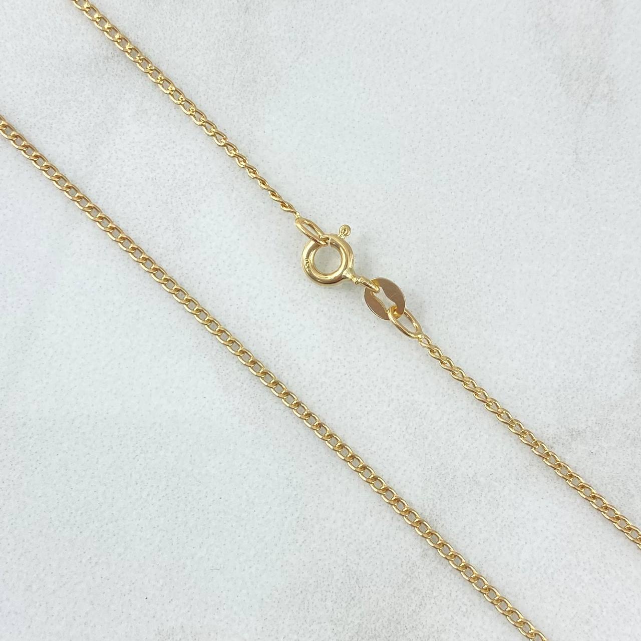 Cadena Cubana 2.65gr / 23 1/2 in / 1.7mm Oro Amarillo +1 18K *