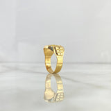 Christ Seal Ring 4.05gr / Size 7 / Rectangular Frame 18K Yellow Gold