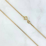 Venetian Chain 5.45g / 28 in / 1.1mm 18K Yellow Gold