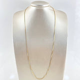 Venetian Chain 5.45g / 28 in / 1.1mm 18K Yellow Gold