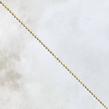 Cadena Militar 3.1gr / 50cm / 1mm Dimantada Oro Amarillo +3 18K