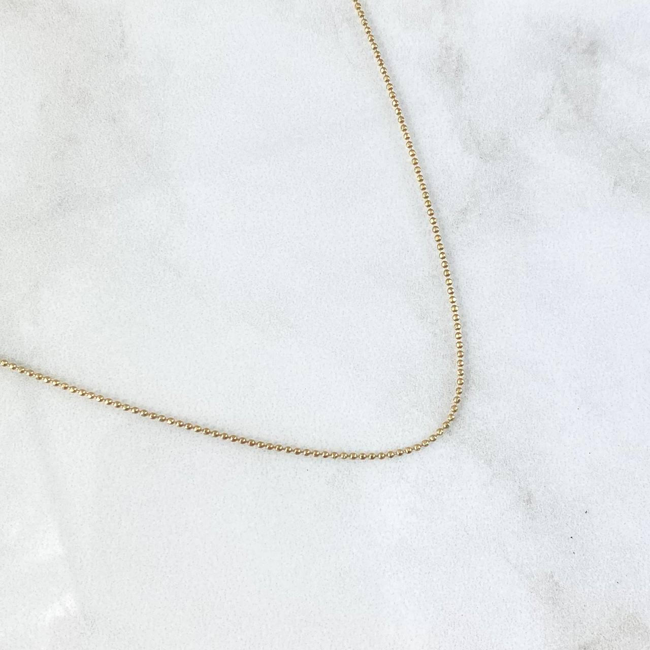 Cadena Militar 3.6gr / 60cm / +3 Oro 18K -