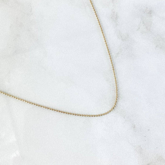 Cadena Militar 3.65gr / 60cm / +3 Oro 18K -