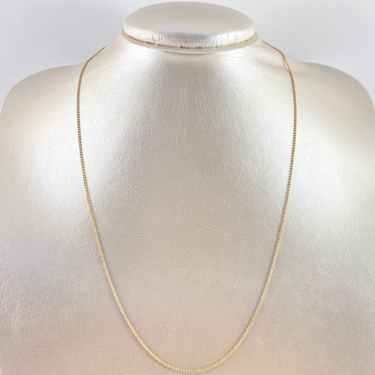 Cadena Militar 3.6gr / 60cm / +3 Oro 18K -