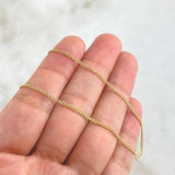 Cadena Mini Cubana 2gr / 23 1/2 in / Oro Amarillo +1 18K !