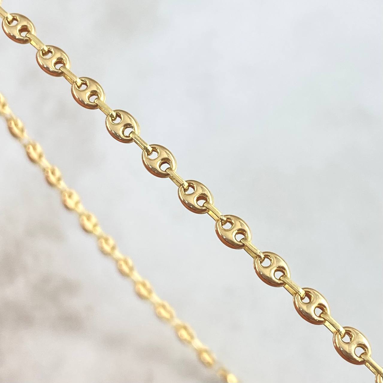 Cadena GC 6.2gr / 40cm / 4.3mm Lisa Oro Amarillo 18K ©