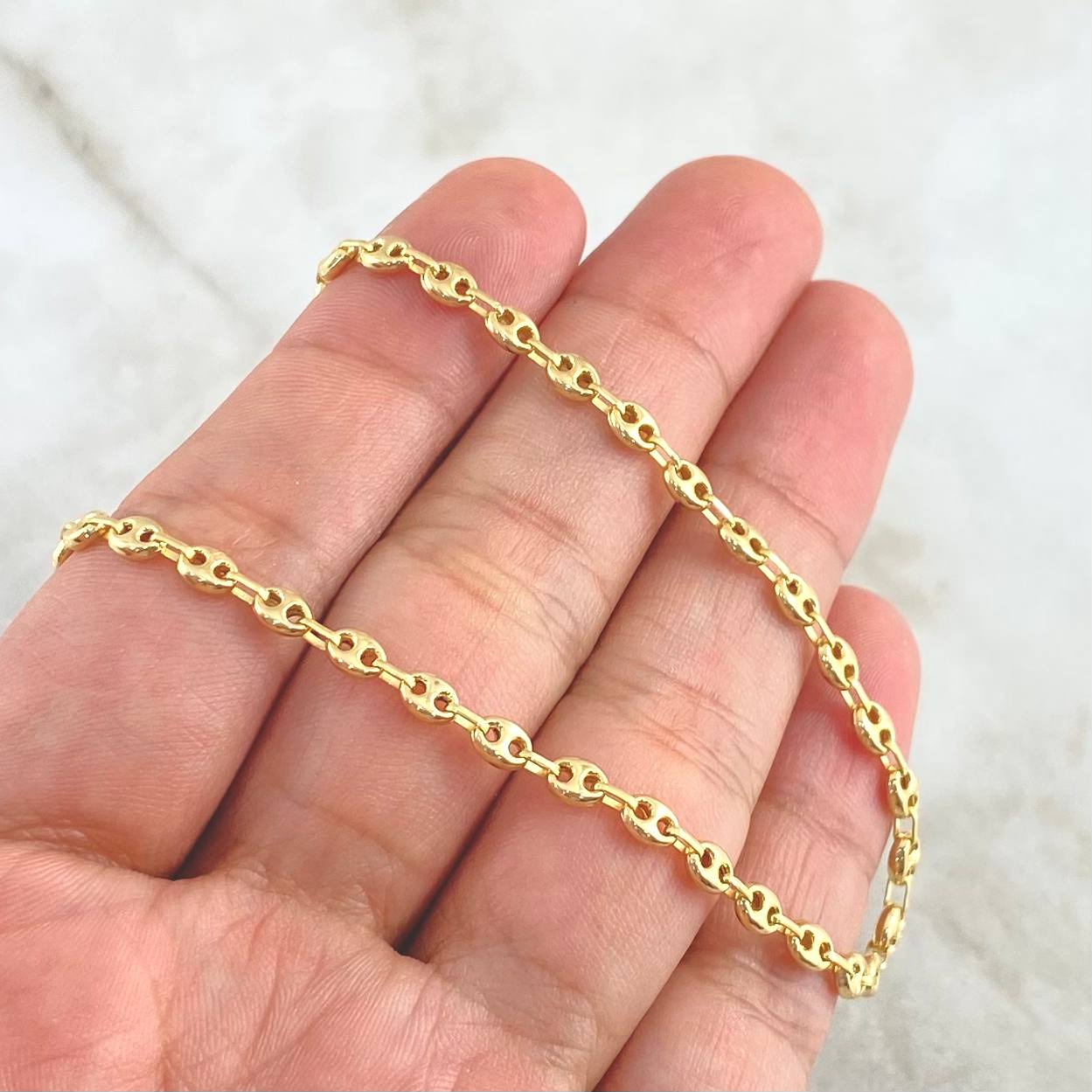 GC Chain 6.3gr / 40cm / 4.3mm Polished 18K Yellow Gold ©