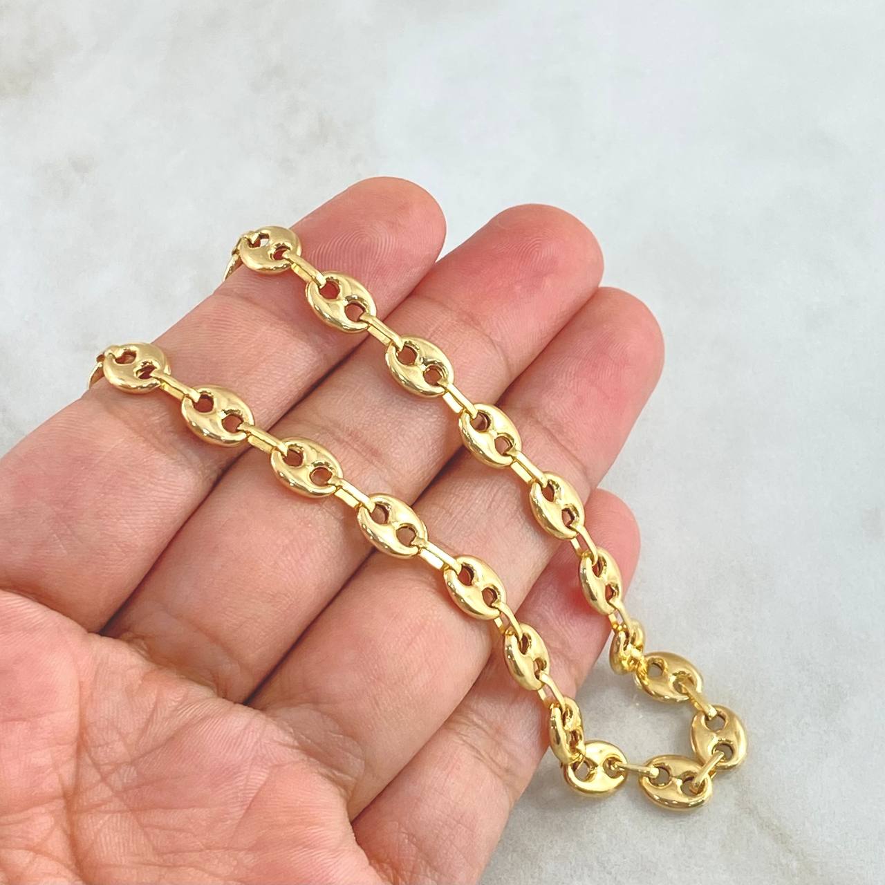 Ankle bracelet GC 6.85gr / 26cm / 6mm Yellow Gold ©