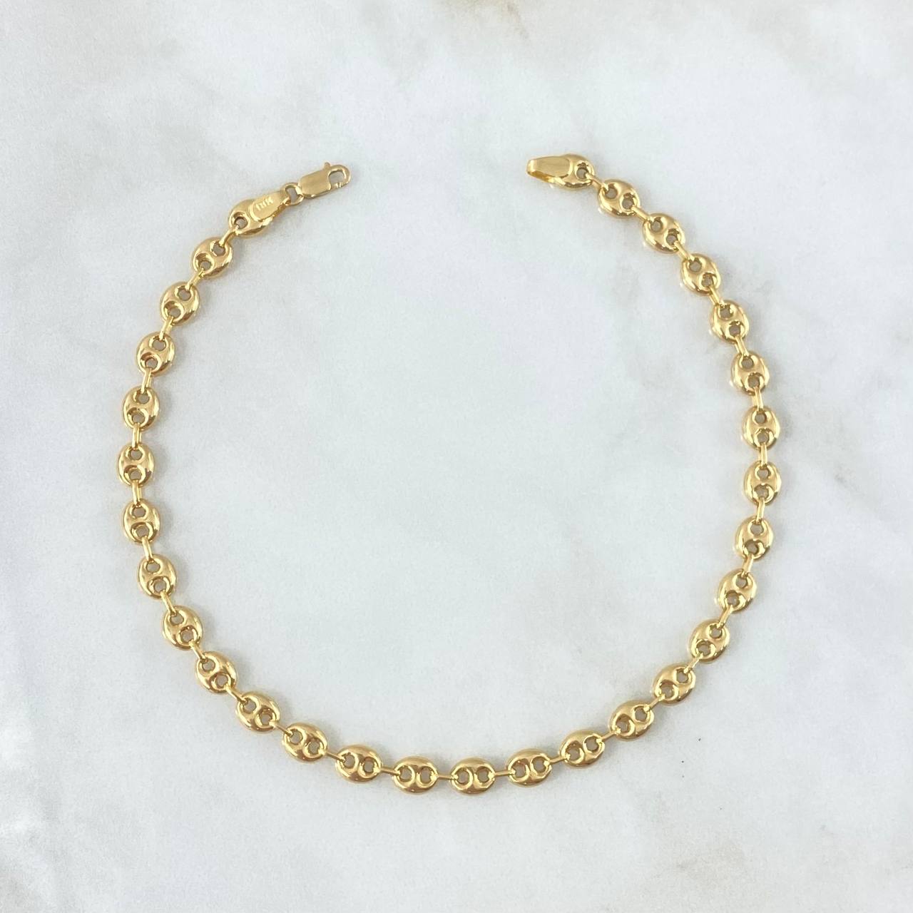 Ankle bracelet GC 6.85gr / 26cm / 6mm Yellow Gold ©